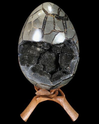 Septarian Dragon Egg Geode - Removable Section #88192